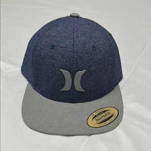 Hurley Blue and Gray Snapback Hat